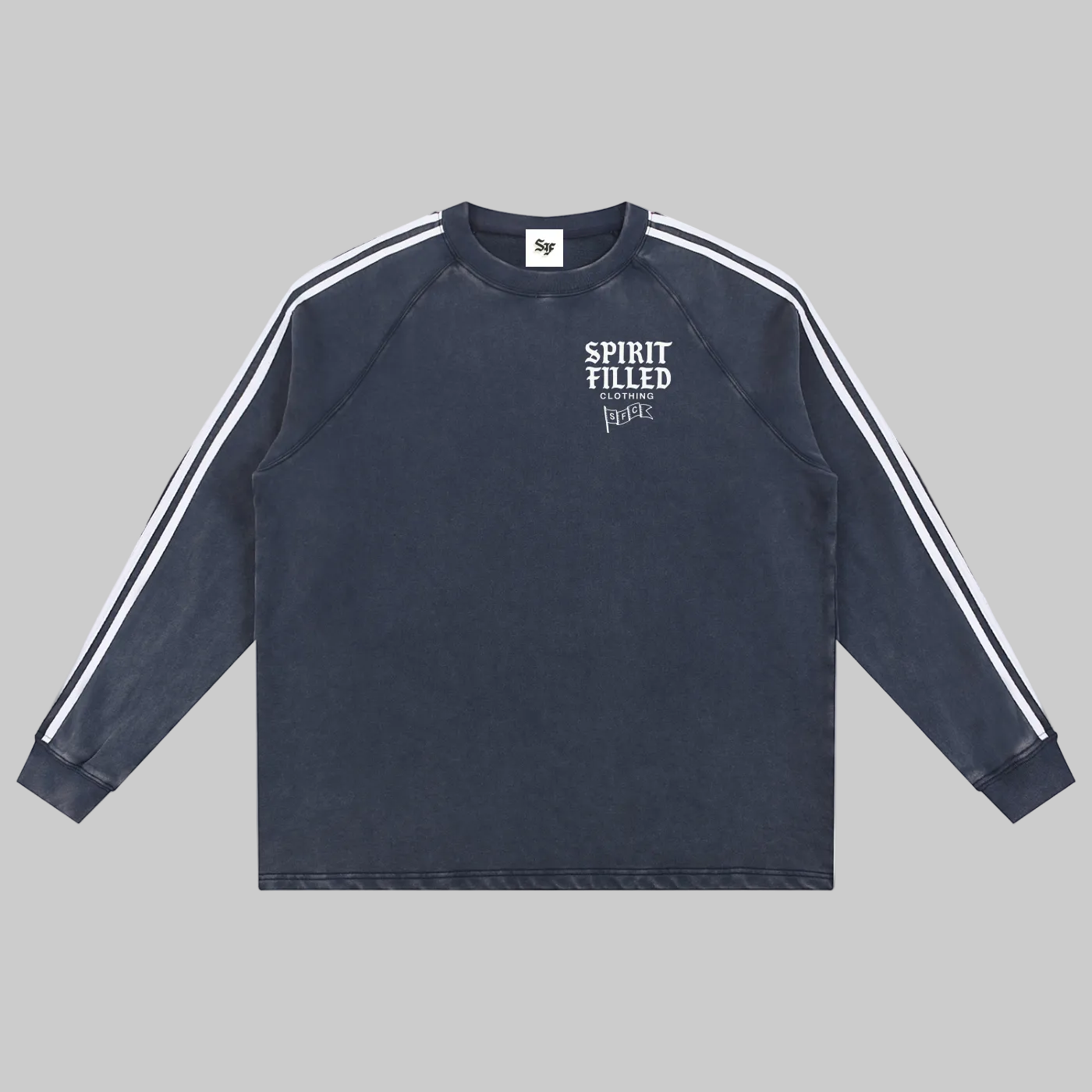 "Spirit Filled"  Contrast Tape Sweatshirt