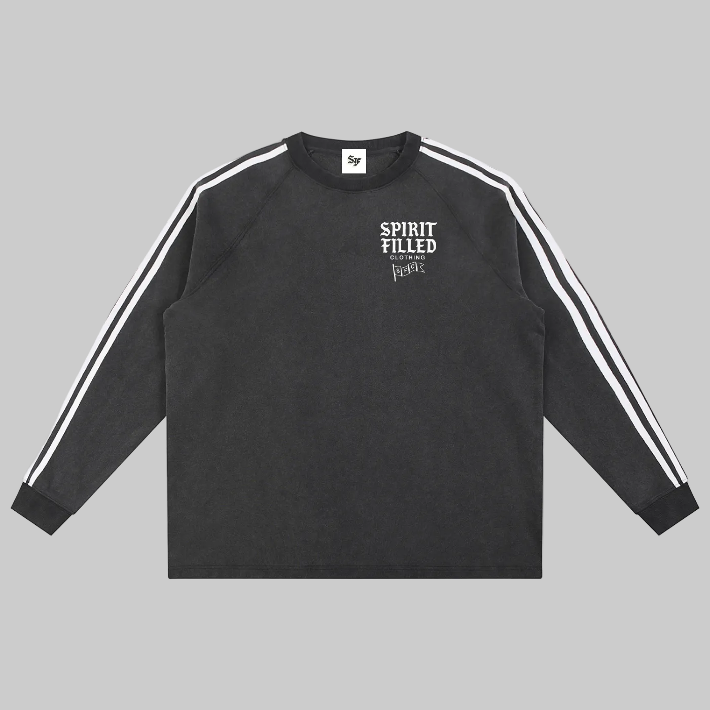 "Spirit Filled"  Contrast Tape Sweatshirt