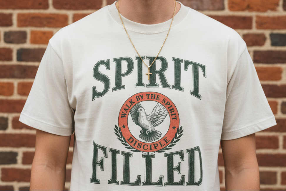 "Walk By The Spirit" Oversized Cotton T-Shirt