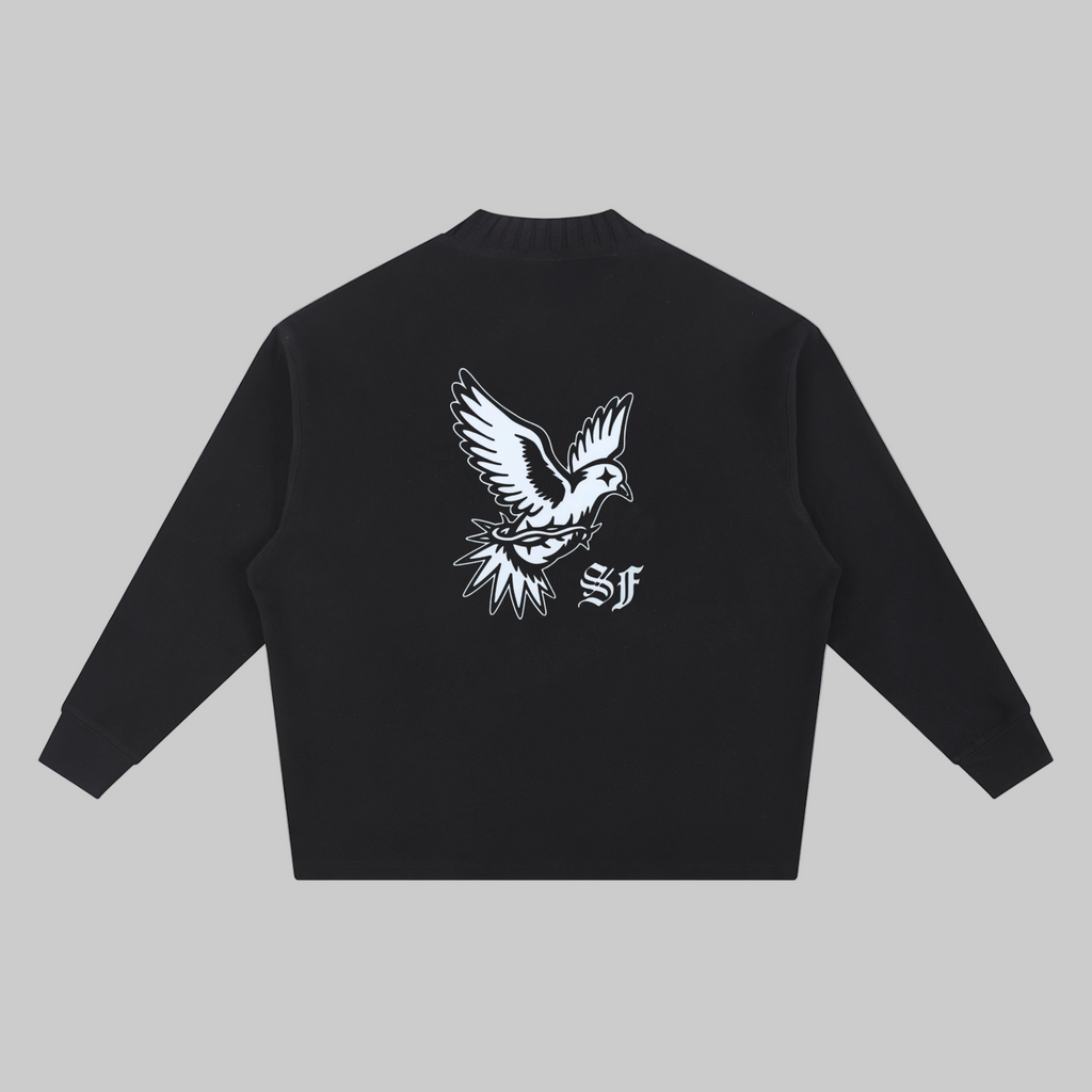 "Spirit Filled" Knitted Neck Sweatshirt