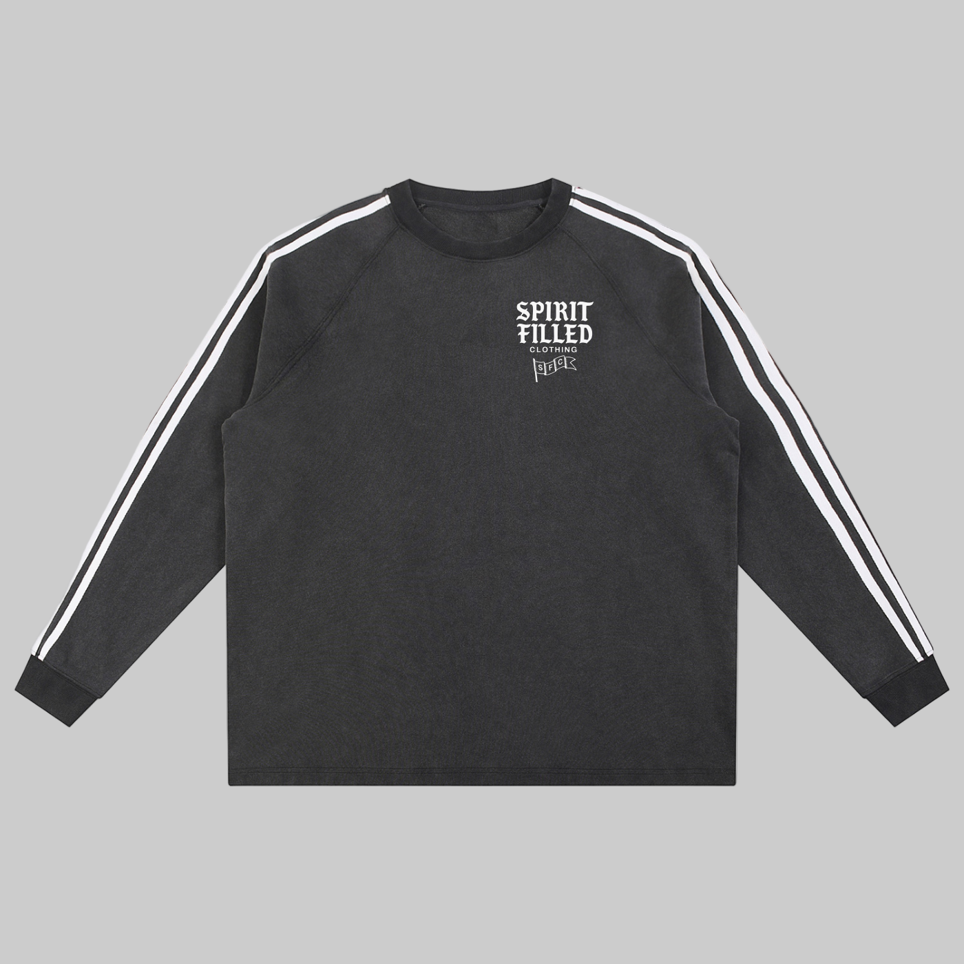 "Spirit Filled" Contrast Tape Sweatshirt