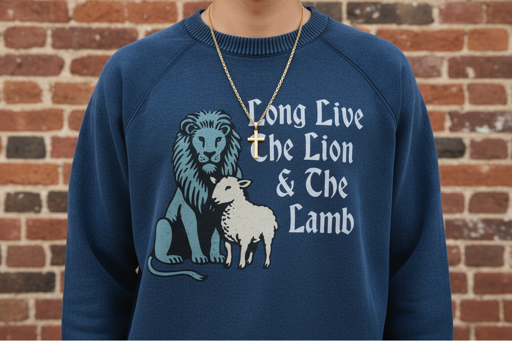 "Lion & Lamb" Sweater
